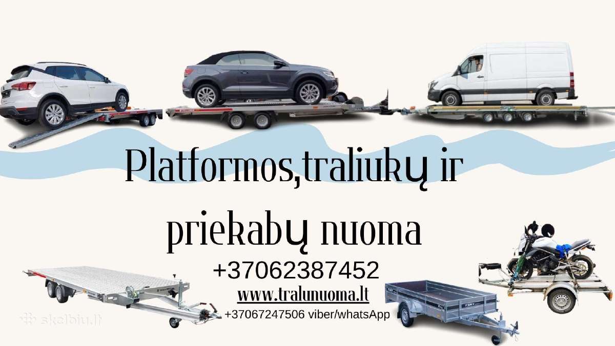 Platformu , traliuku ir priekabu Nuoma ! - nuotraukos Nr. 4
