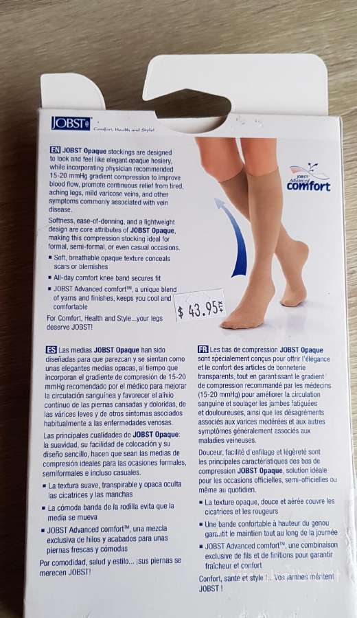 Kompresinės kojnės Jobst - nuotraukos Nr. 2