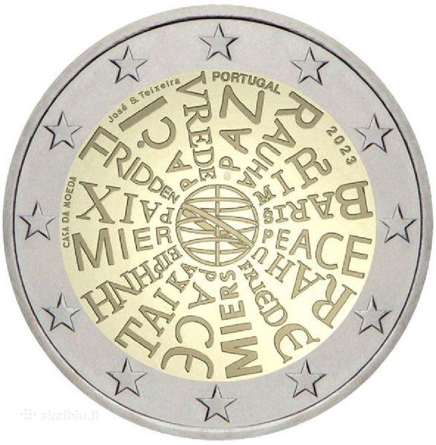 Portugalijos proginės 2€ monetos (Unc) - nuotraukos Nr. 8