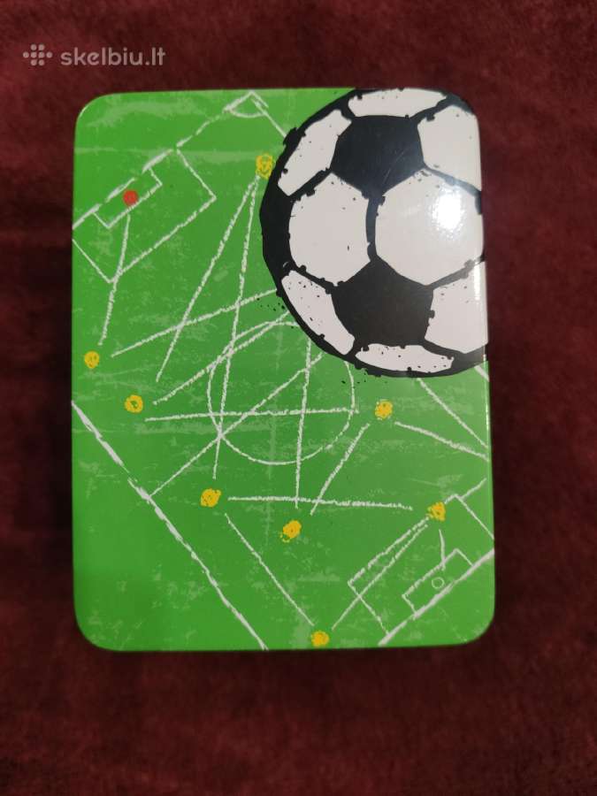 Muzikos dėžutės metalinė futbolo. Veikianti. - nuotraukos Nr. 2
