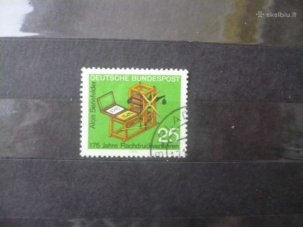 1972 175-osios litografijos metodo metinės