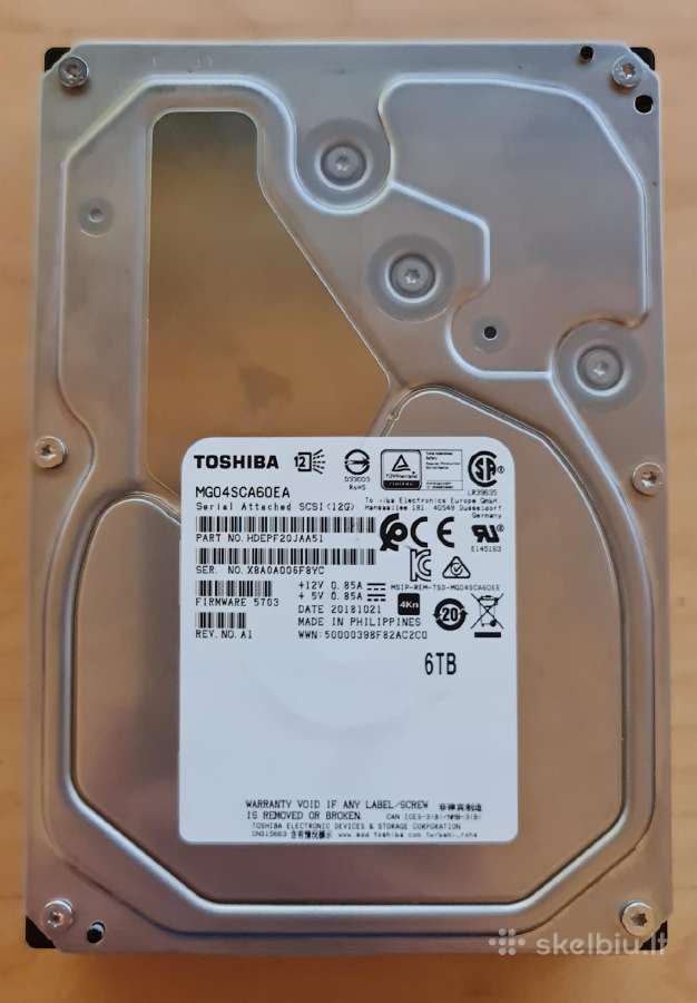 3.5" Sas HDD 73gb-600gb 1tb-10tb 12tb-32tb - nuotraukos Nr. 13