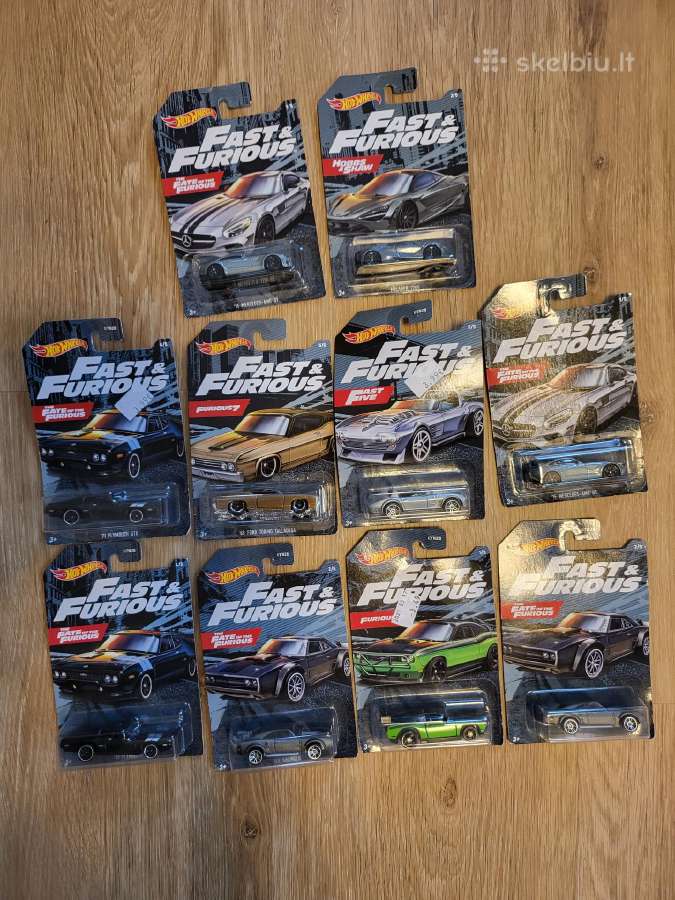 Hot Wheels Fast And Furious Special modeliukai