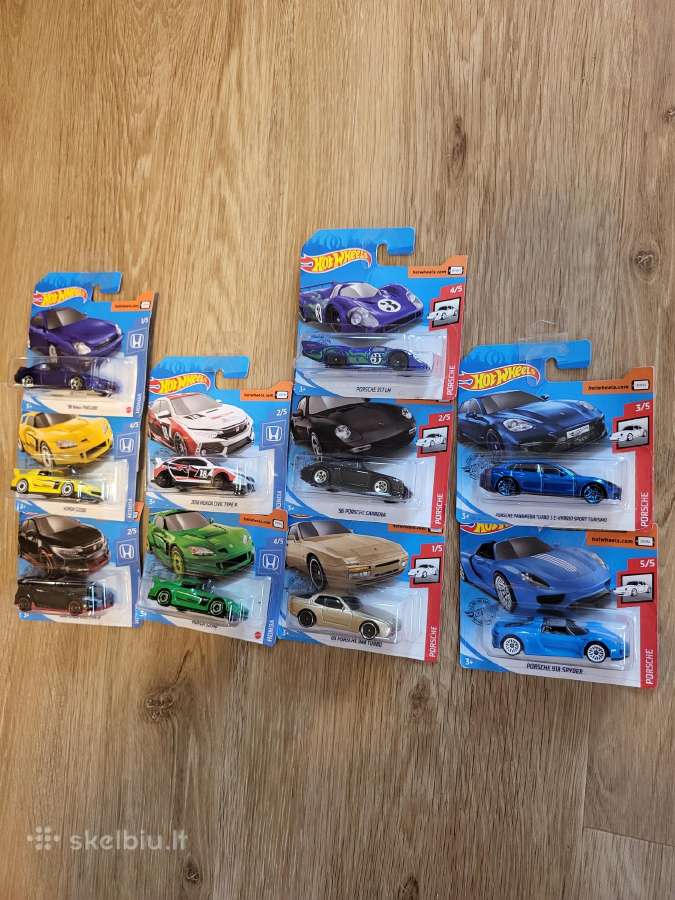 Hot Wheels Honda / Porsche modeliukai - nuotraukos Nr. 2