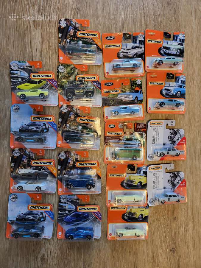 Matchbox įvairių kolekcijų modeliukai 2