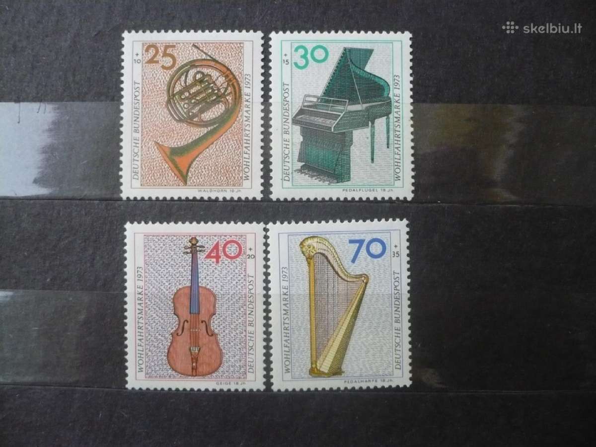 1973m. Labdaros pašto ženklai – Muzikos instrument