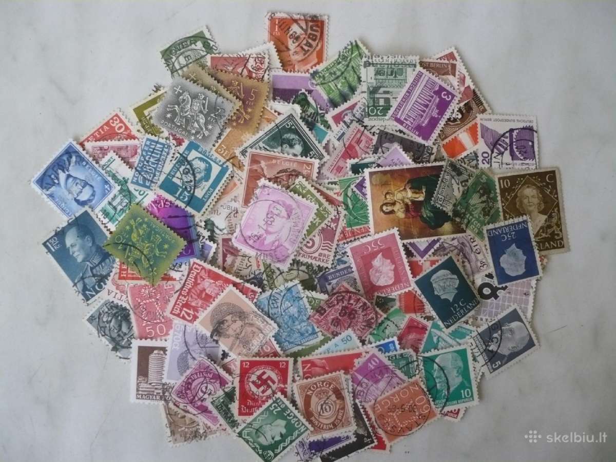 Skirtingu pašto ženklu rinkinys Nr18 , viso 485vnt