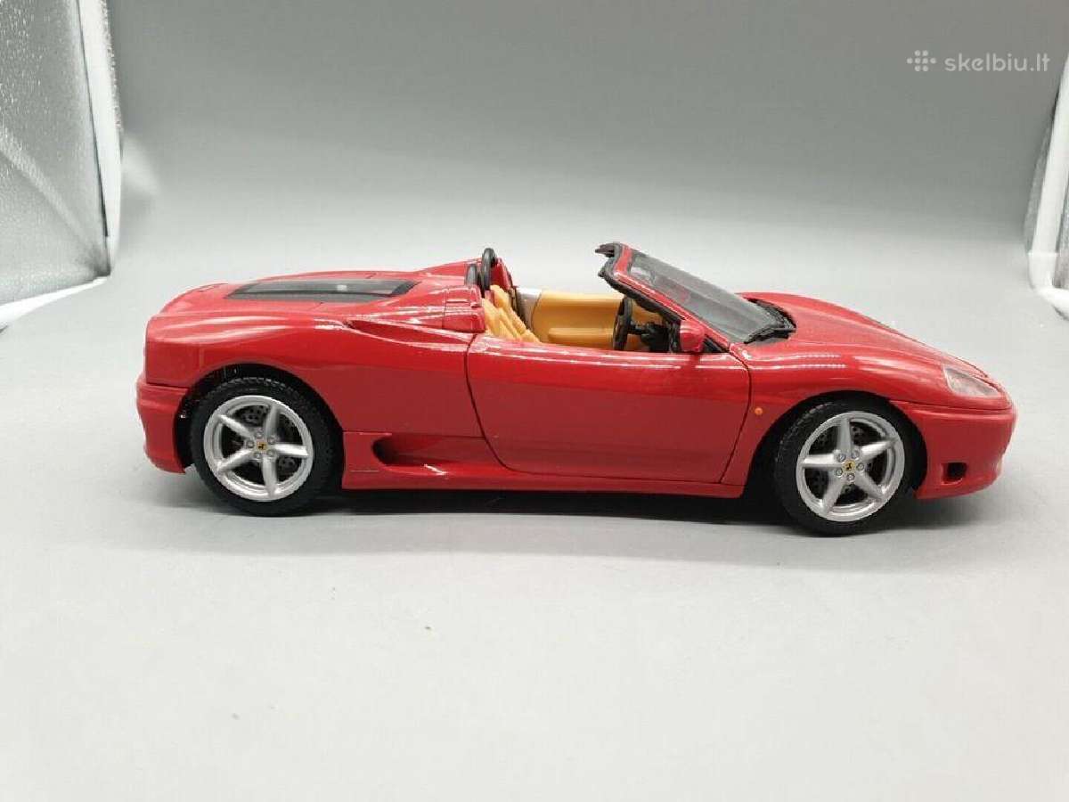 1:18 Hot Wheels Ferrari 360 Spider Cabrio modeliuk - nuotraukos Nr. 4
