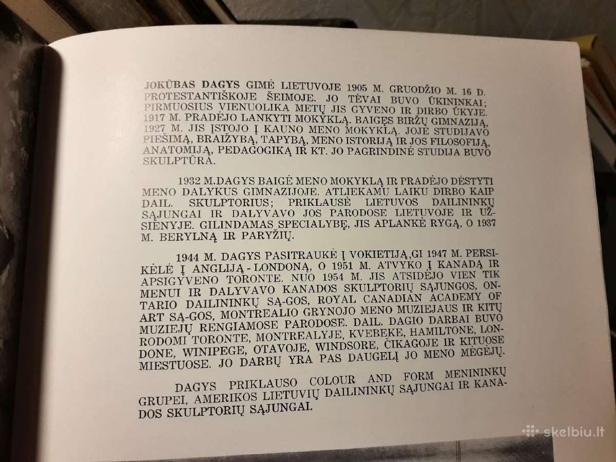 Skulptoriaus J. Dagio darbų albumas Toronto 1967 m - nuotraukos Nr. 3