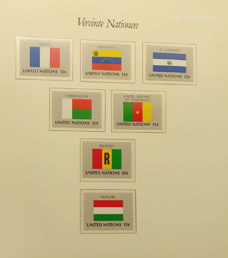 Jungtinių tautų pašto ženklai, albumas - nuotraukos Nr. 10