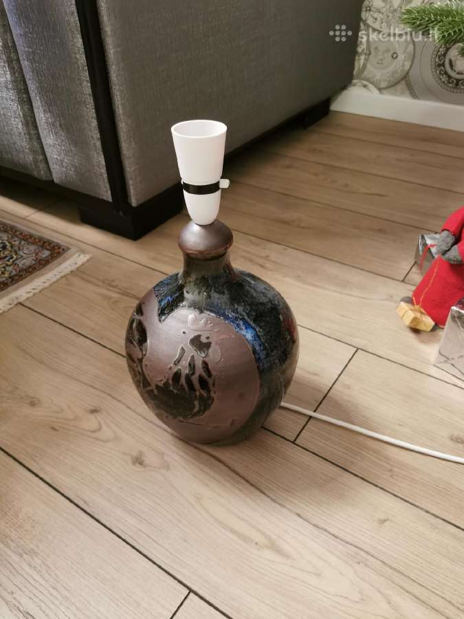 Vintažinė antikvarinė keramikinė pastatoma lempa - nuotraukos Nr. 4