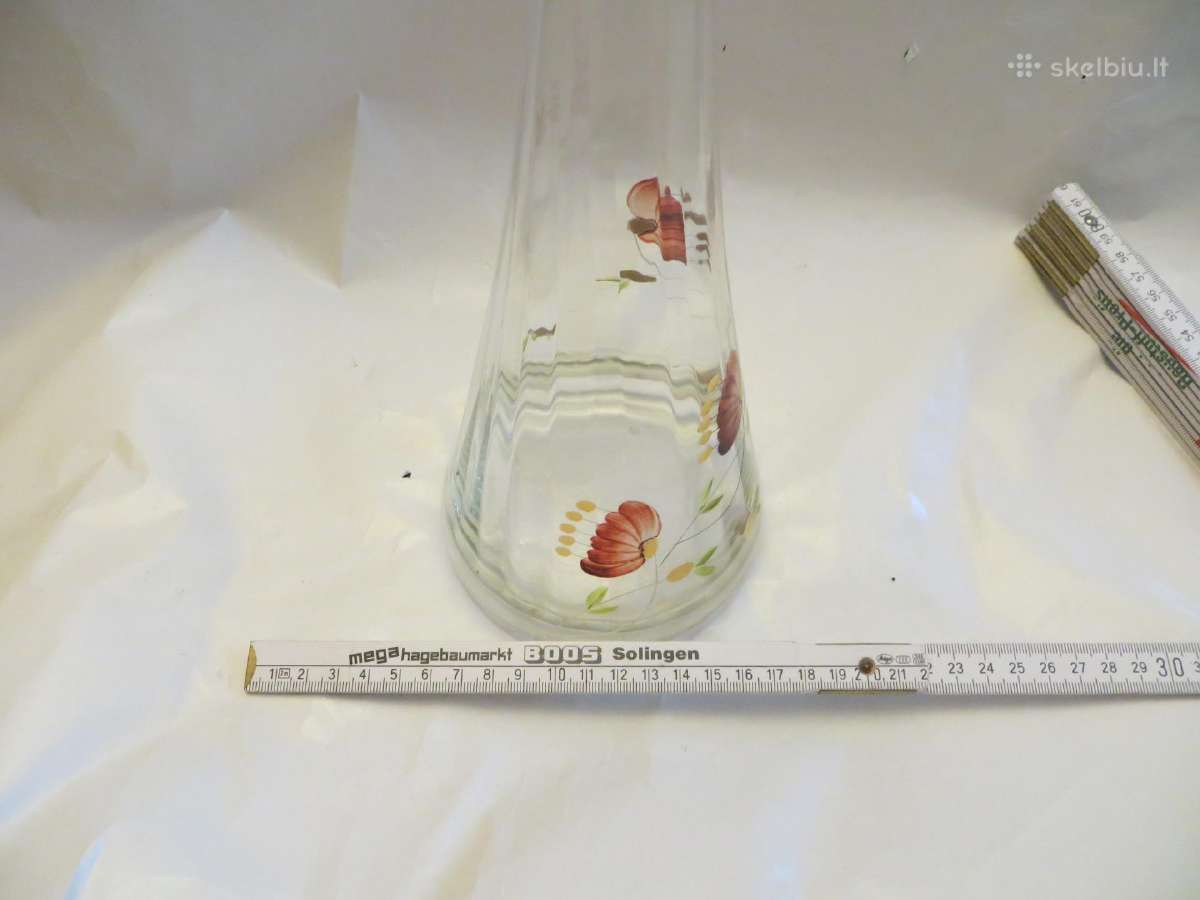 Grafinas antikvarinis 26cm, taurė, su piešiniu - nuotraukos Nr. 13