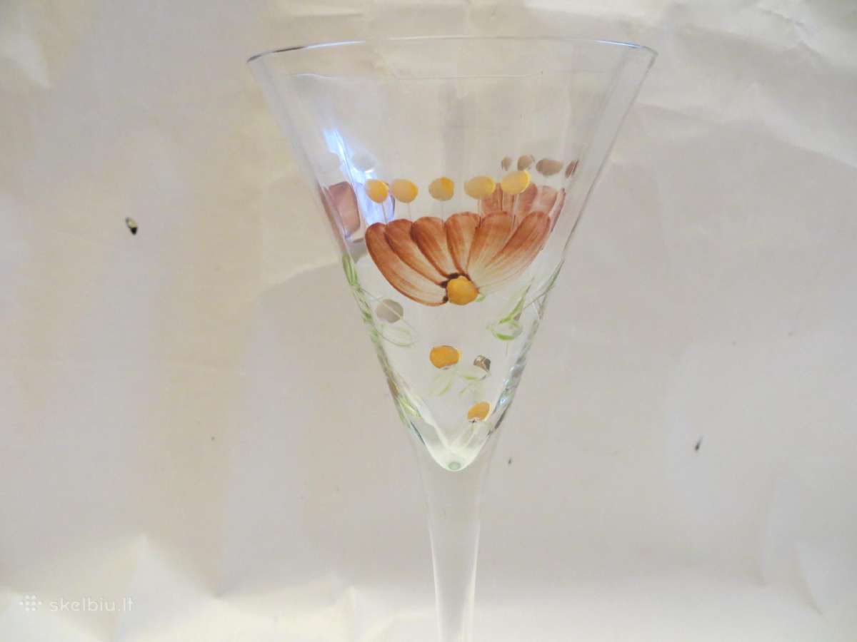 Grafinas antikvarinis 26cm, taurė, su piešiniu - nuotraukos Nr. 16