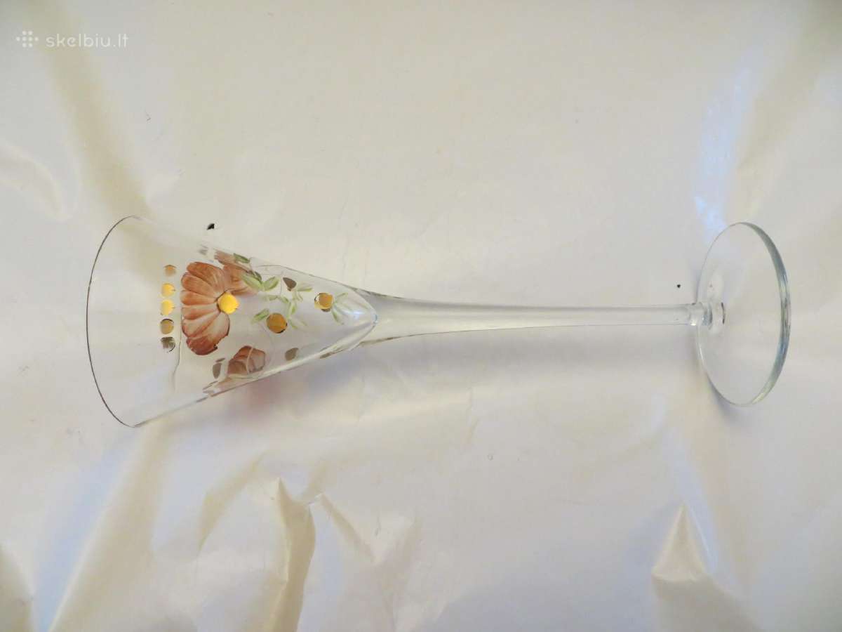 Grafinas antikvarinis 26cm, taurė, su piešiniu - nuotraukos Nr. 20
