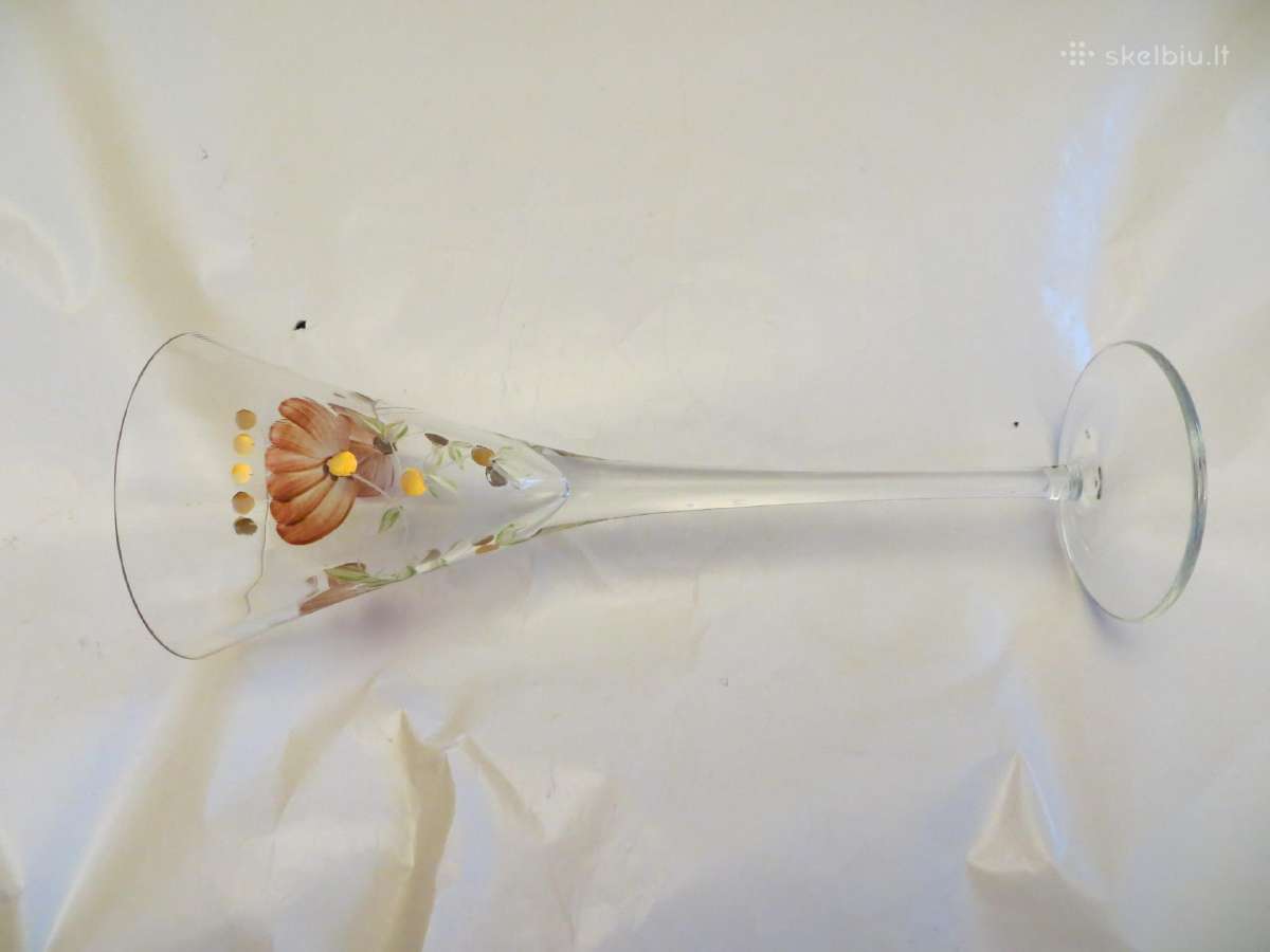 Grafinas antikvarinis 26cm, taurė, su piešiniu - nuotraukos Nr. 21