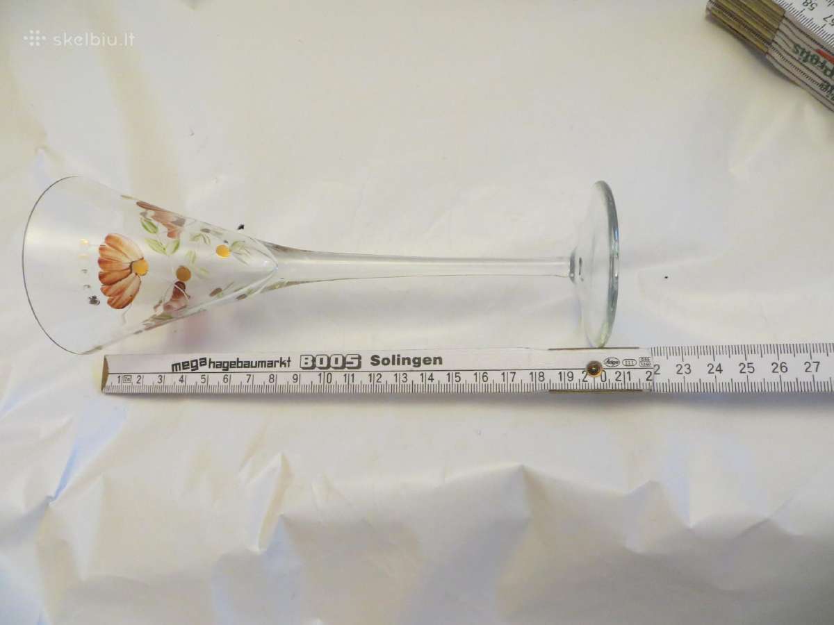 Grafinas antikvarinis 26cm, taurė, su piešiniu - nuotraukos Nr. 25