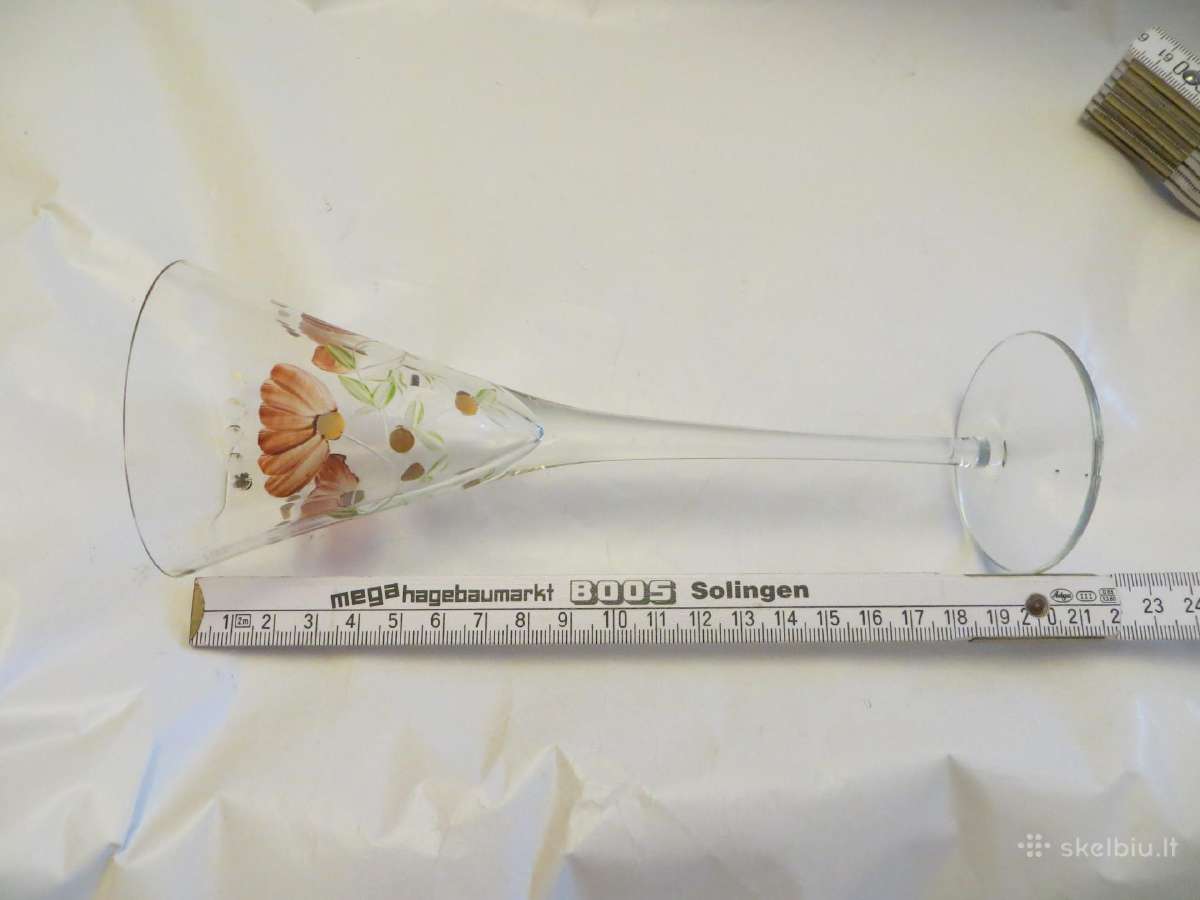 Grafinas antikvarinis 26cm, taurė, su piešiniu - nuotraukos Nr. 26