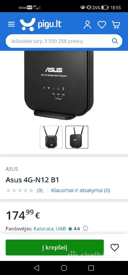 Asus 4G-n12-b1 Sim modemas - nuotraukos Nr. 5