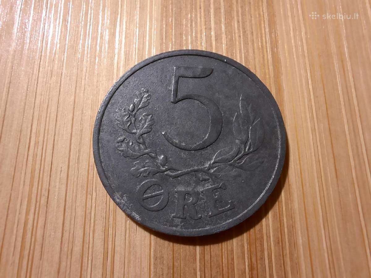 5 ore 1943 Norvegija Danija Vokietijos okupacijoj