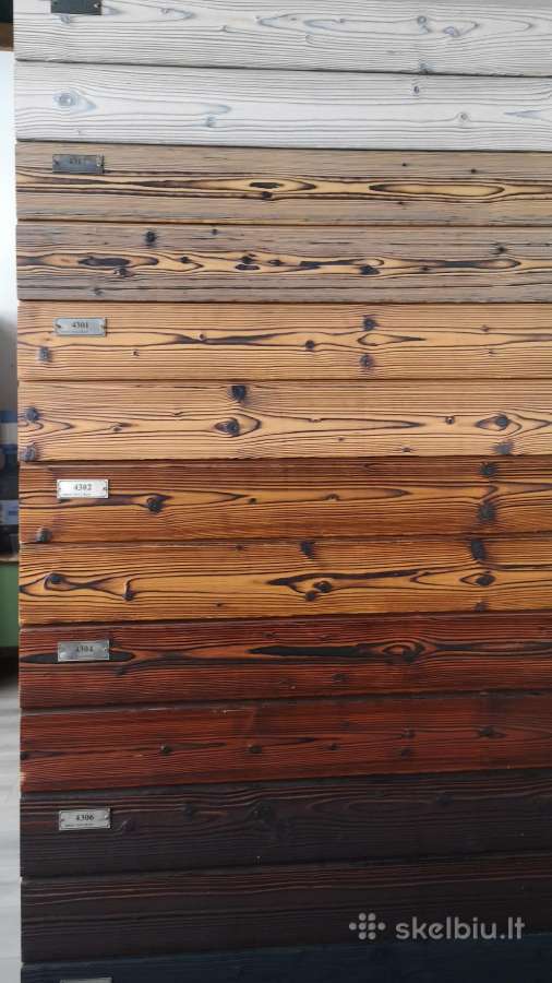 Deginta mediena (Shou Sugi Ban) Skalūno plokštelės - nuotraukos Nr. 13