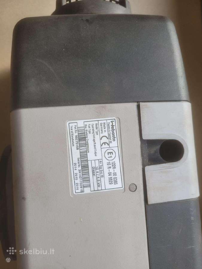Webasto Air Top EVO 40 4 kw 12v oro šildytuvas - nuotraukos Nr. 4