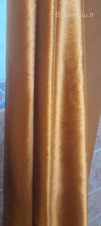 Užuolaidų audinys, aksomas, 142cm pločio - nuotraukos Nr. 2