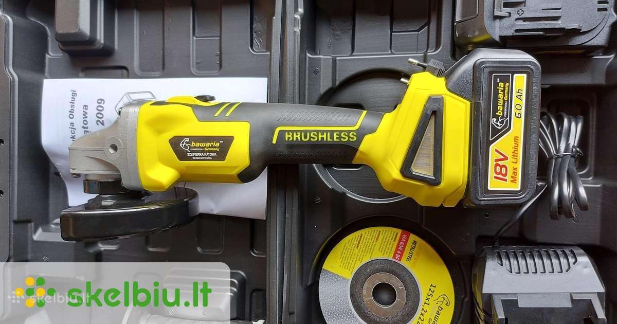 Akcija! Akumuliator Kamp Šlifuokliai Bavaria 2x6ah - nuotraukos Nr. 2