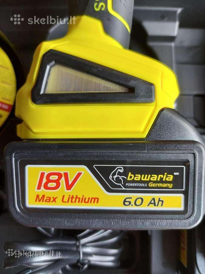 Akcija! Akumuliator Kamp Šlifuokliai Bavaria 2x6ah - nuotraukos Nr. 3