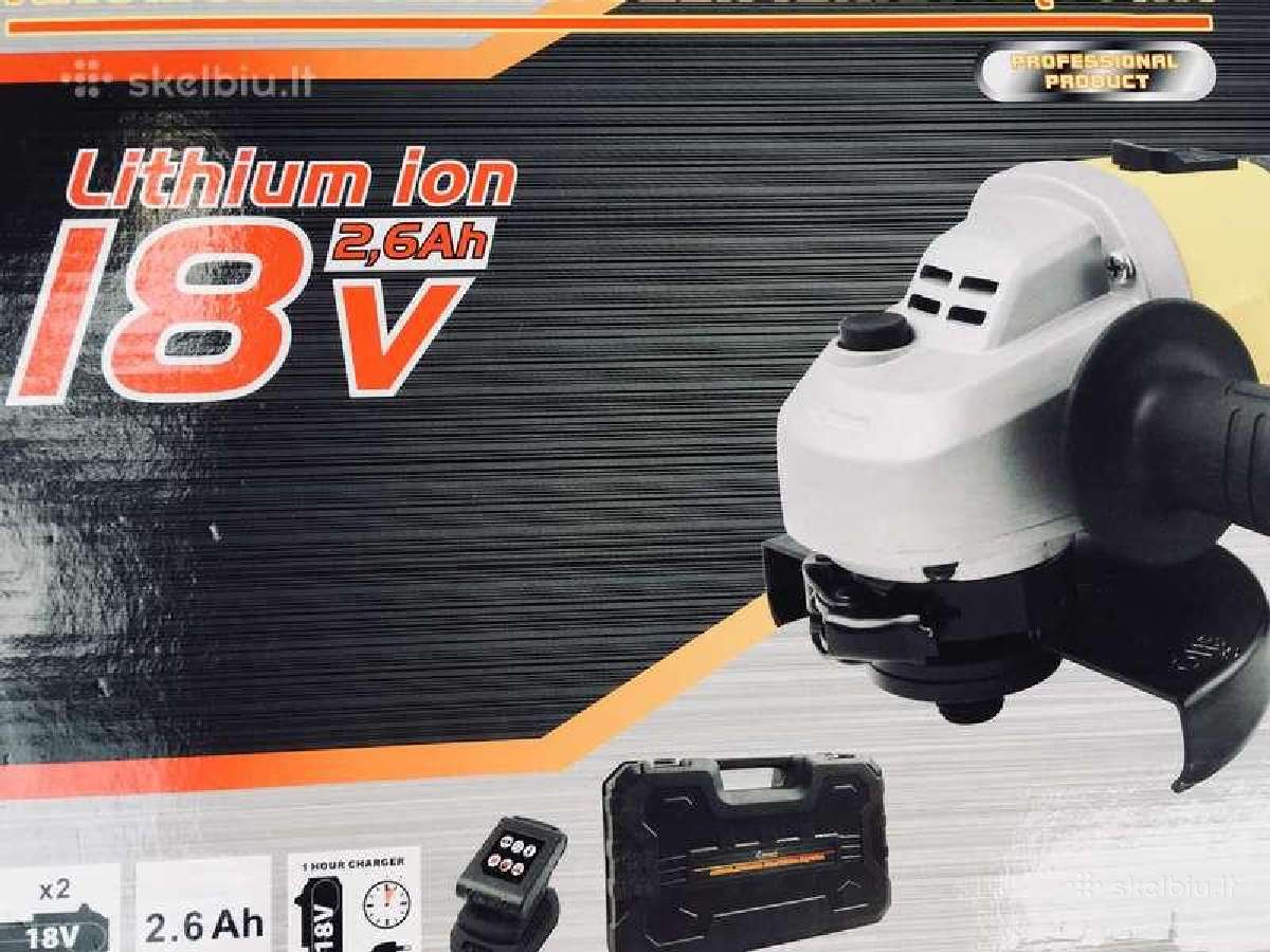 Akcija! Akumuliator Kamp Šlifuokliai Bavaria 18v,2 - nuotraukos Nr. 23