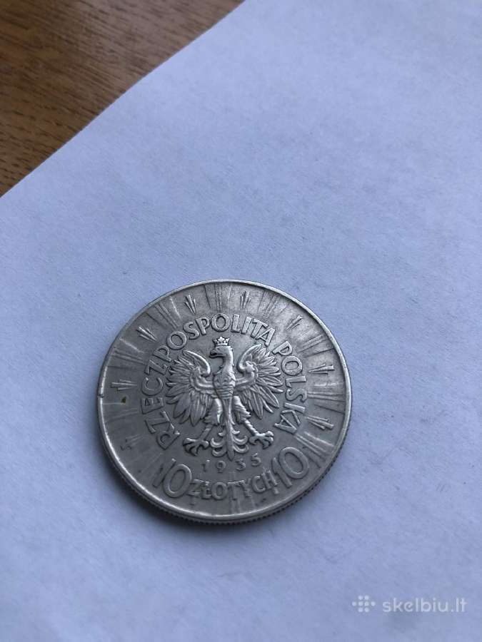 Lenkijos sidabro moneta - nuotraukos Nr. 5