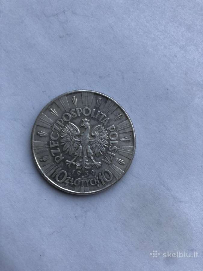 Lenkijos sidabro moneta - nuotraukos Nr. 3