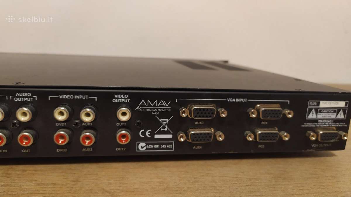 Amav In400 Australian Monitor audio video kontrol - nuotraukos Nr. 3