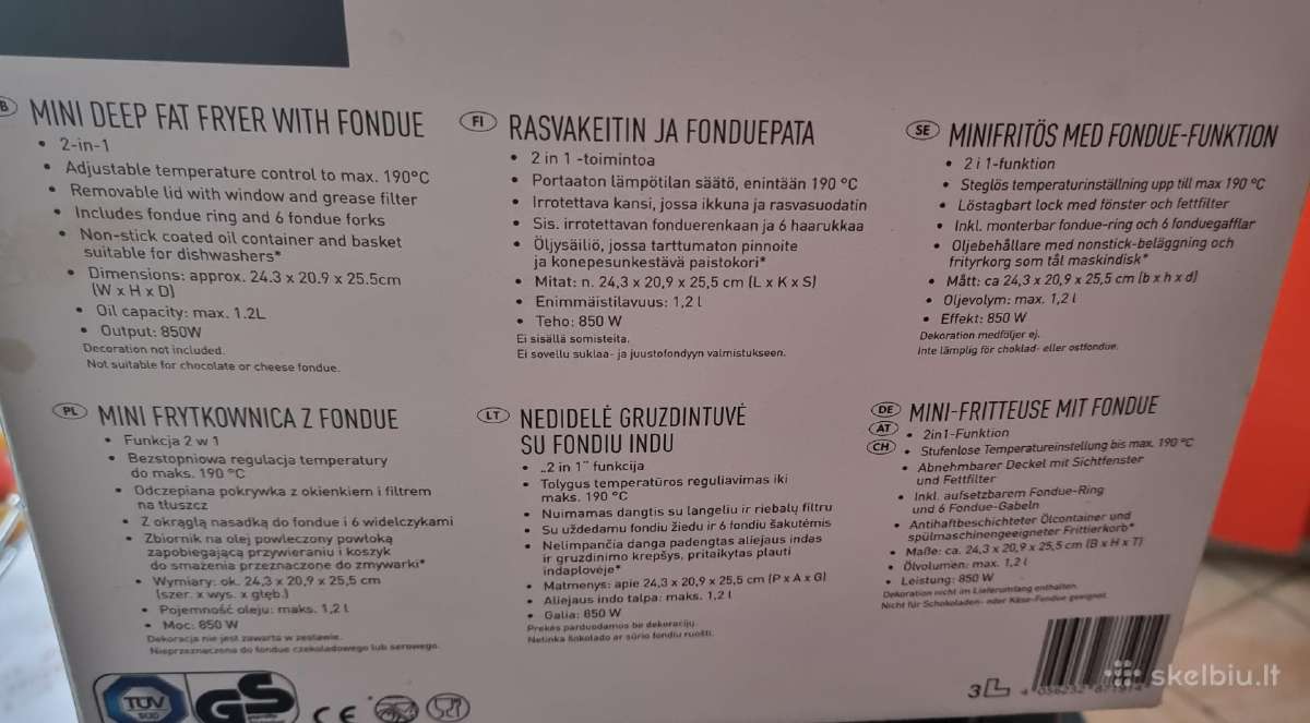 Nedidelė gruzdintuve su fondiu indu - nuotraukos Nr. 4