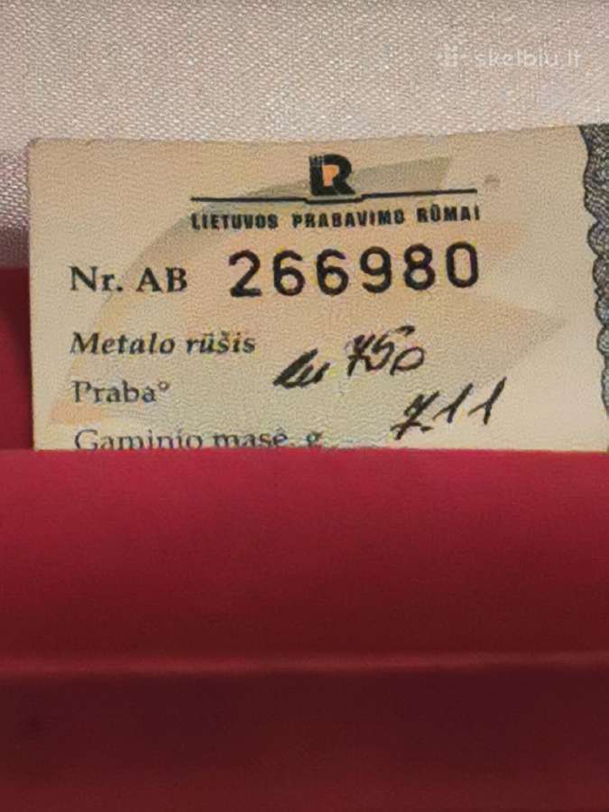 Prabuotas 750 pr žiedas su briliantais - nuotraukos Nr. 10