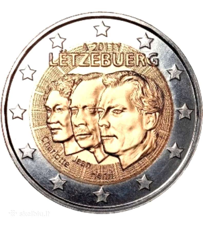 Liuksemburgas 2 eurai Unc