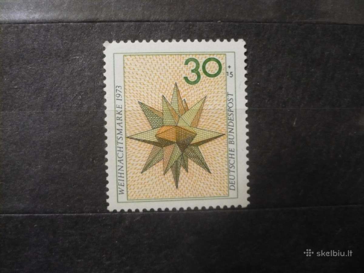 1973 metų Kalėdų pašto ženklas Mhn