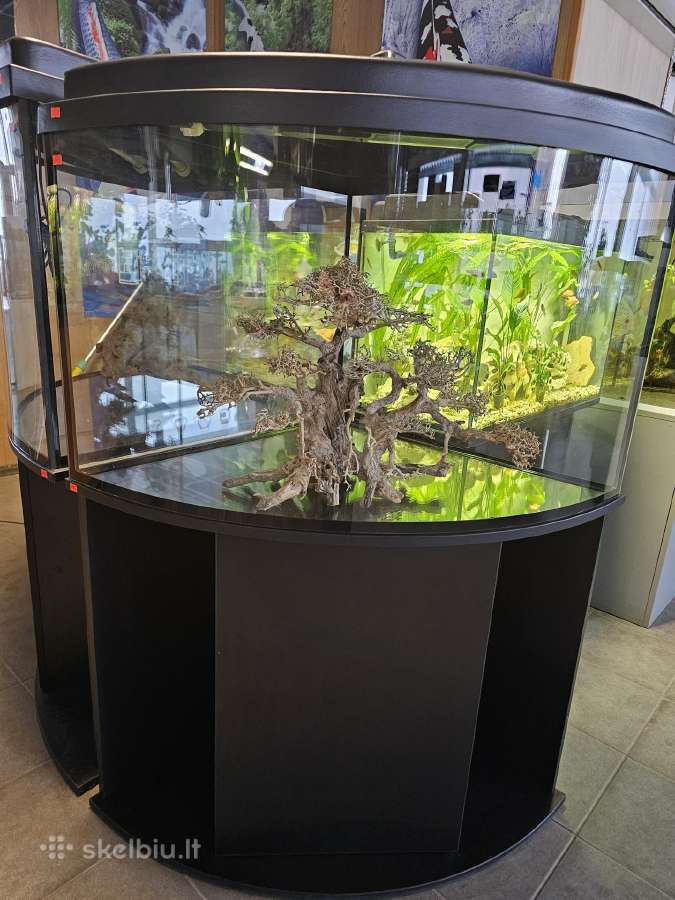 Kampininis akvariumas 210l su dangčiu ir lempomis
