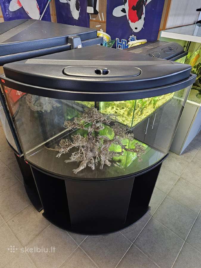 Kampininis akvariumas 210l su dangčiu ir lempomis - nuotraukos Nr. 3