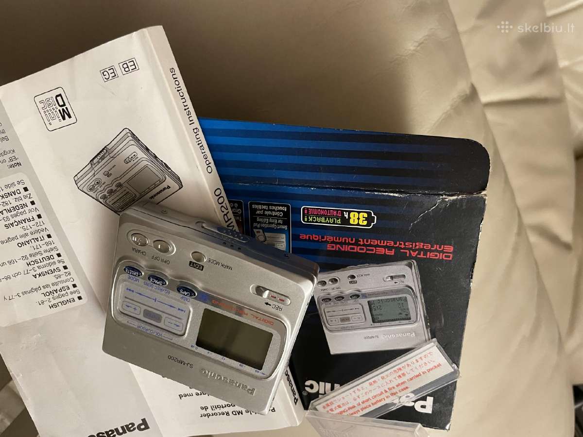 Sony minidisc , discman radija, JVC. Panasonic - nuotraukos Nr. 3