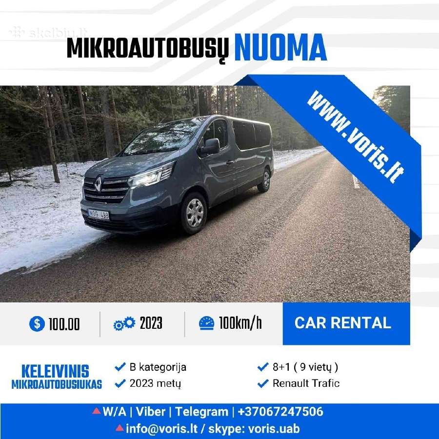 Nuoma Keleivinio mikroautobuso - nuotraukos Nr. 19