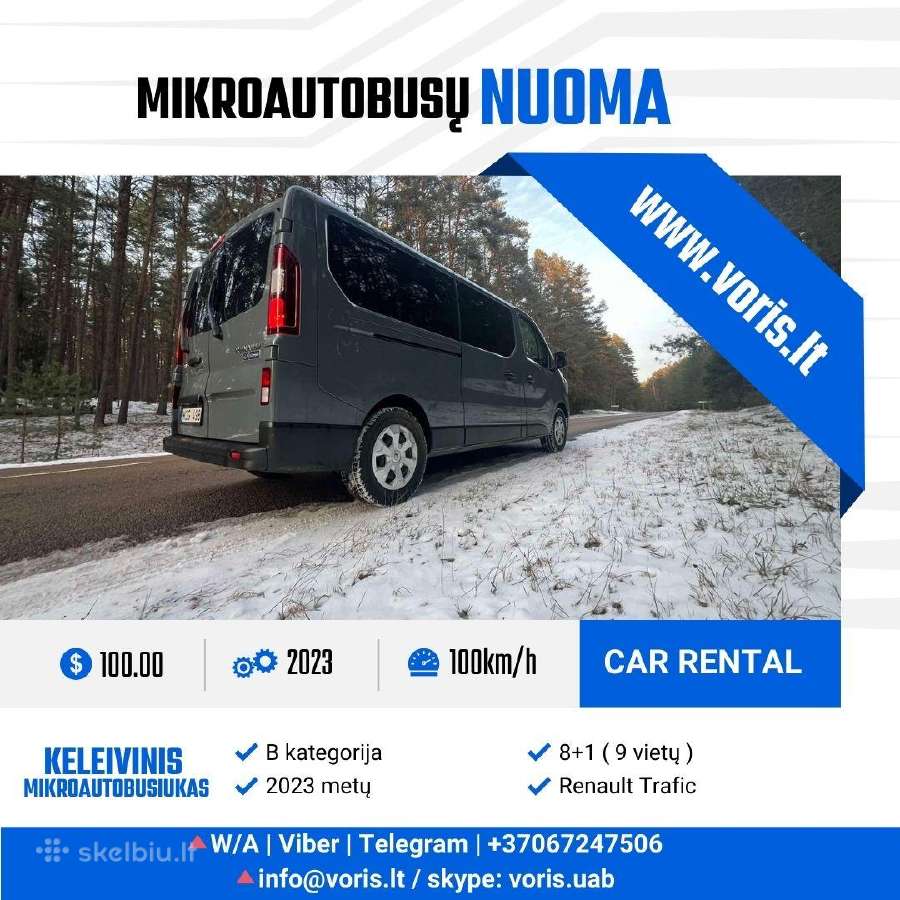 Nuoma Keleivinio mikroautobuso - nuotraukos Nr. 13