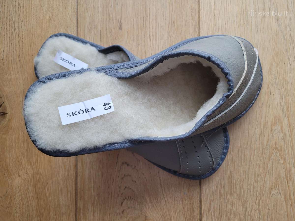 Šlepetės odinės 43 d., 28 cm., naujos - nuotraukos Nr. 3