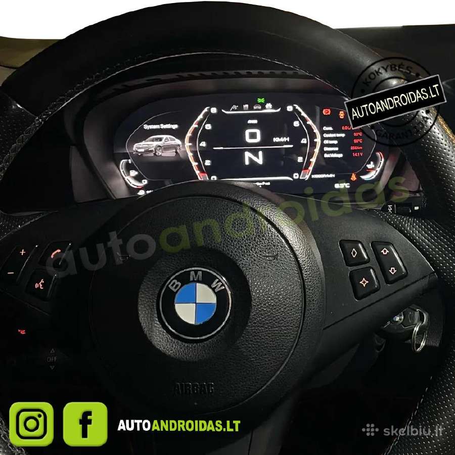 Bmw 5 E60 E61 6 E63 E64 2004-10 LCD spidometras