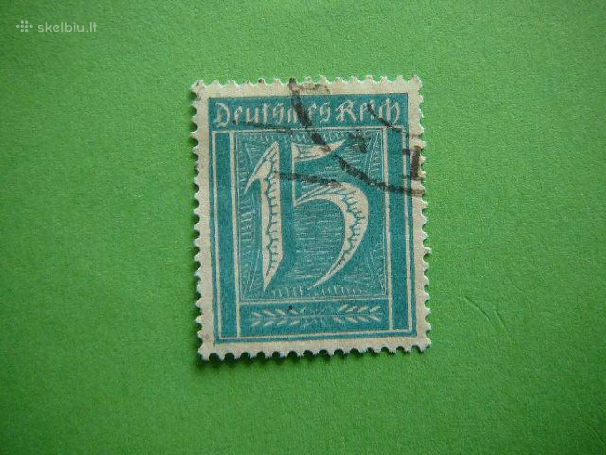 Standartai Vokietija 1921 (15pf) wz1 vkt160a