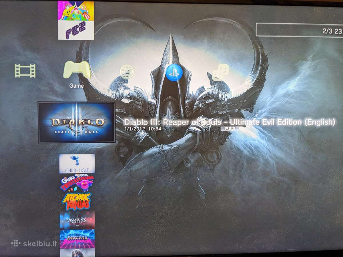 Atrištas PS3 slim 500gb + 105 žaidimai - nuotraukos Nr. 13
