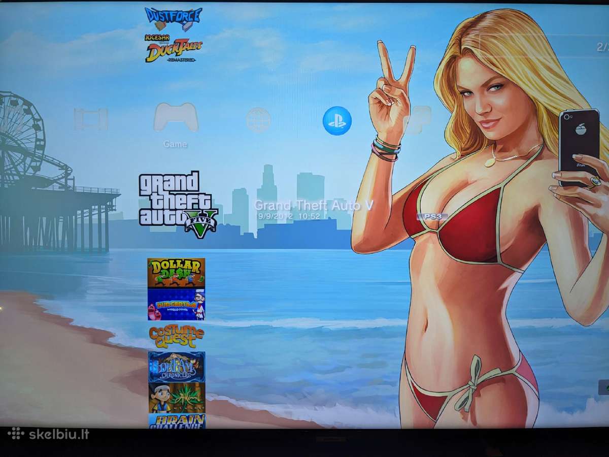 Atrištas PS3 slim 500gb + 105 žaidimai - nuotraukos Nr. 4