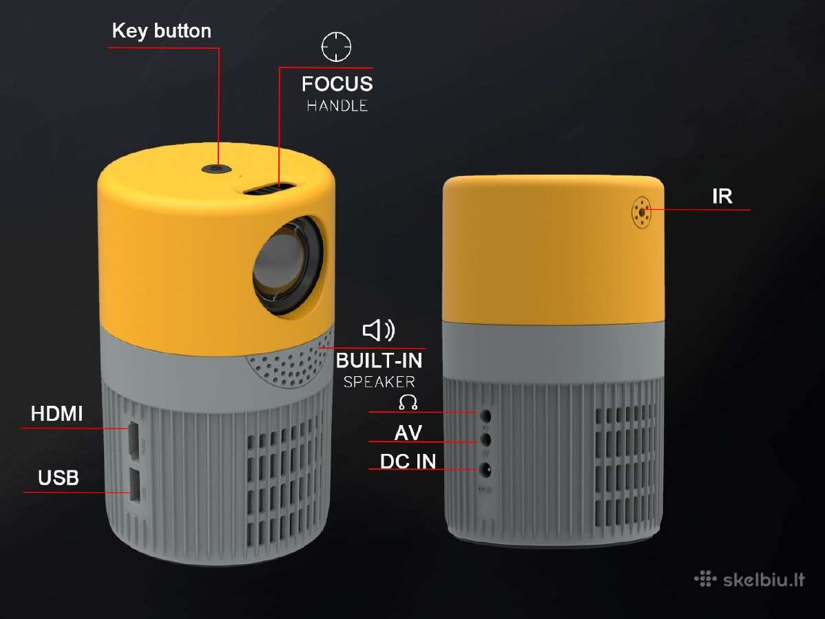 Daug modelių! Mini LED projektorius Beamer su WiFi - nuotraukos Nr. 3