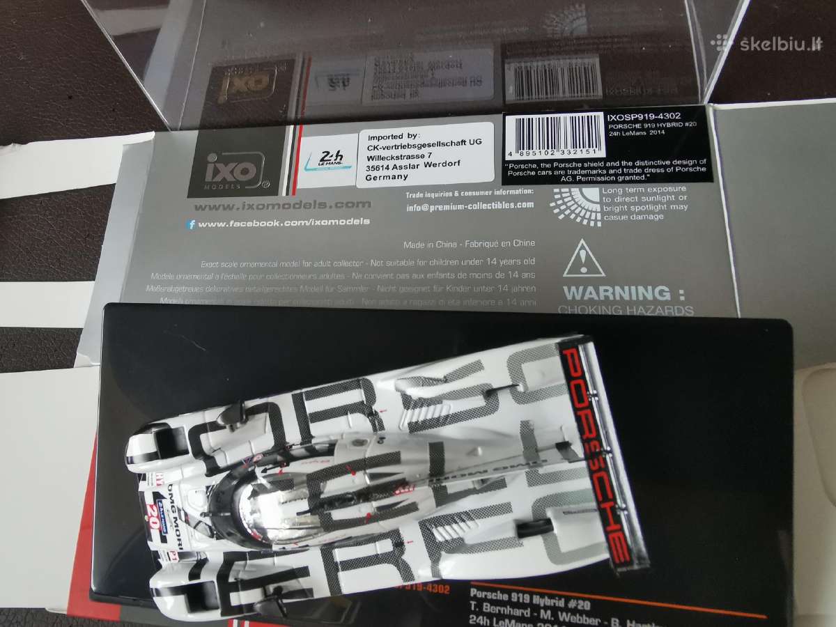 1:43 Ixo Porsche 919 Lmp1 hybrid - nuotraukos Nr. 5
