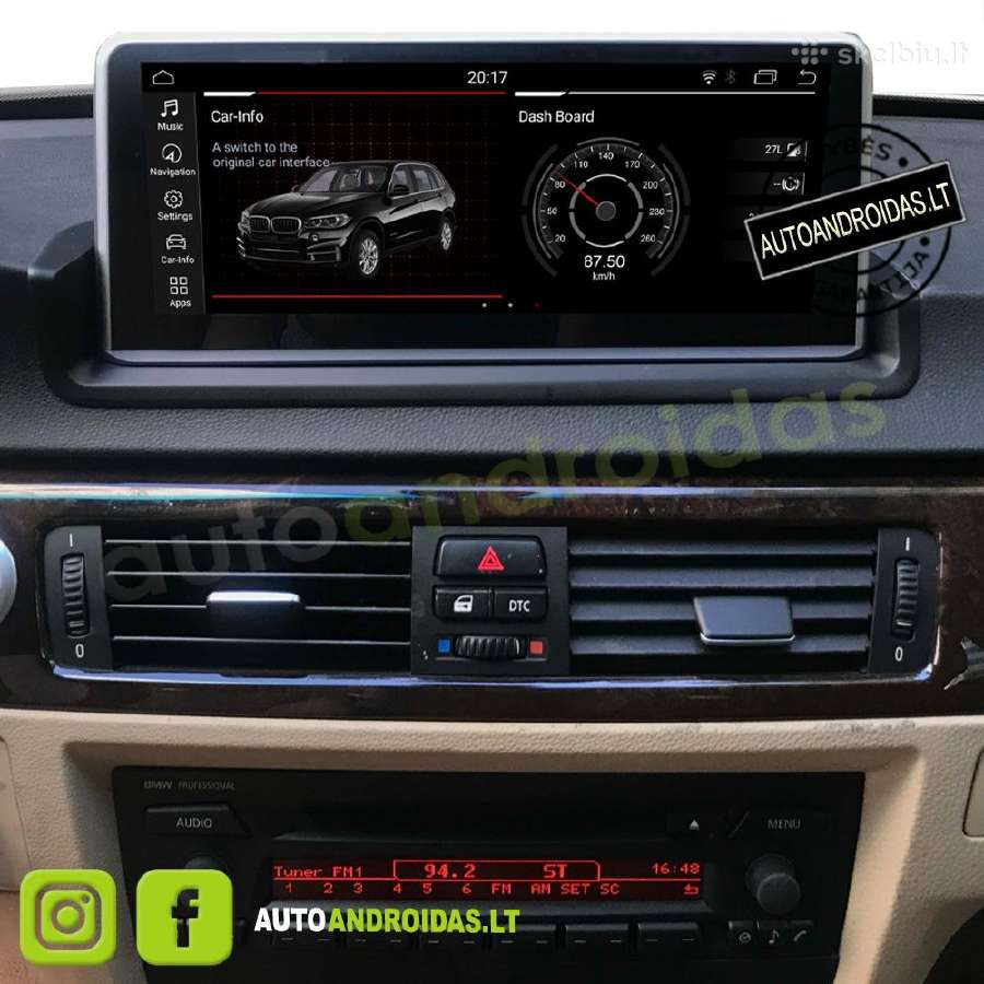 Bmw 3 E90, E91 2004-13 Android multimedia GPS/WiFi