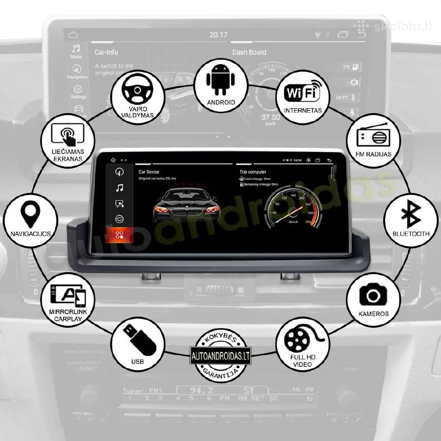 Bmw 3 E90, E91 2004-13 Android multimedia GPS/WiFi - nuotraukos Nr. 2